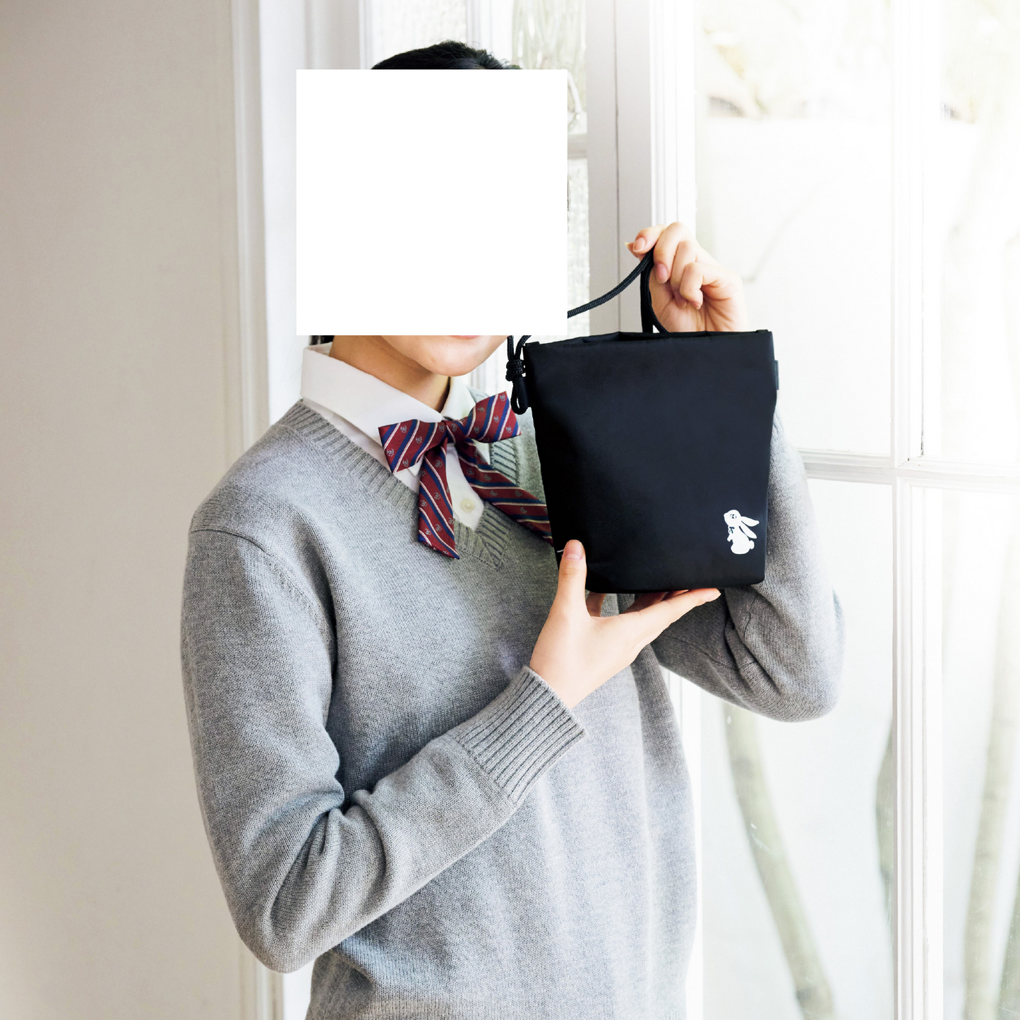 OLIVE des OLIVE School 林芽亜里コラボリュック 2K30041 ♯22(黒×ベージュ)