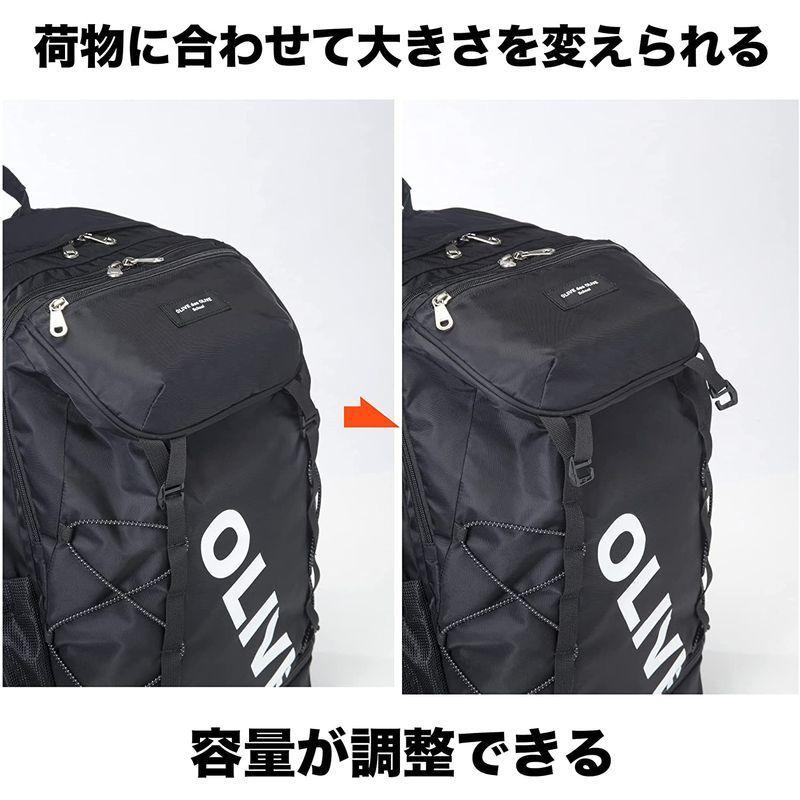 OLIVE des OLIVE School ビックプリントデイバック 2K30037 ♯10(黒×白)