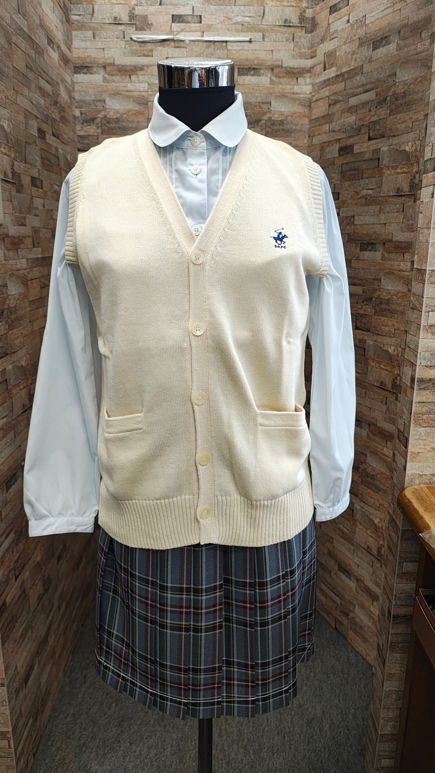 綿100％　前開きベスト　BHPC Polo Club　新品　KP-962　ビバリーヒルズポロクラブ
