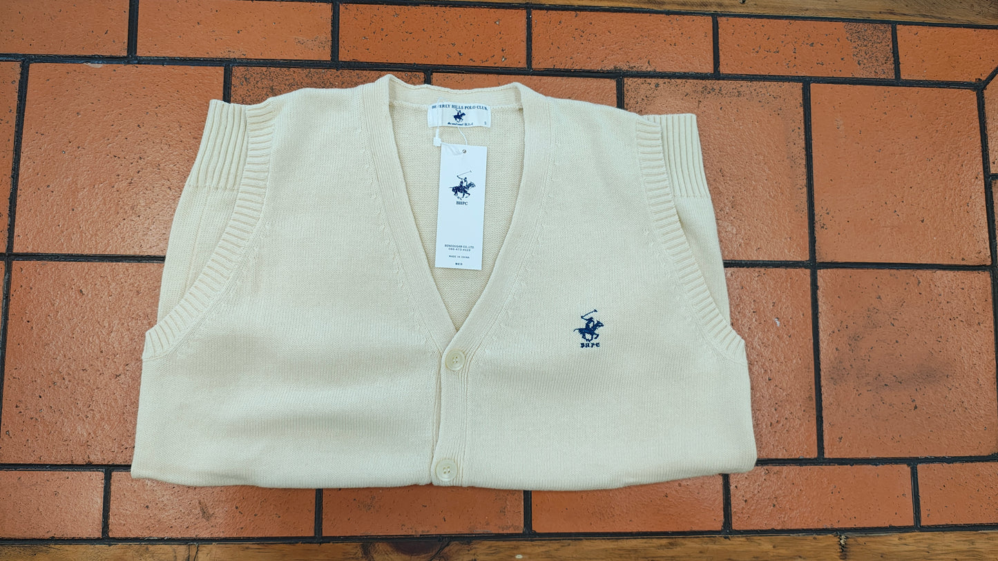 綿100％　前開きベスト　BHPC Polo Club　新品　KP-962　ビバリーヒルズポロクラブ