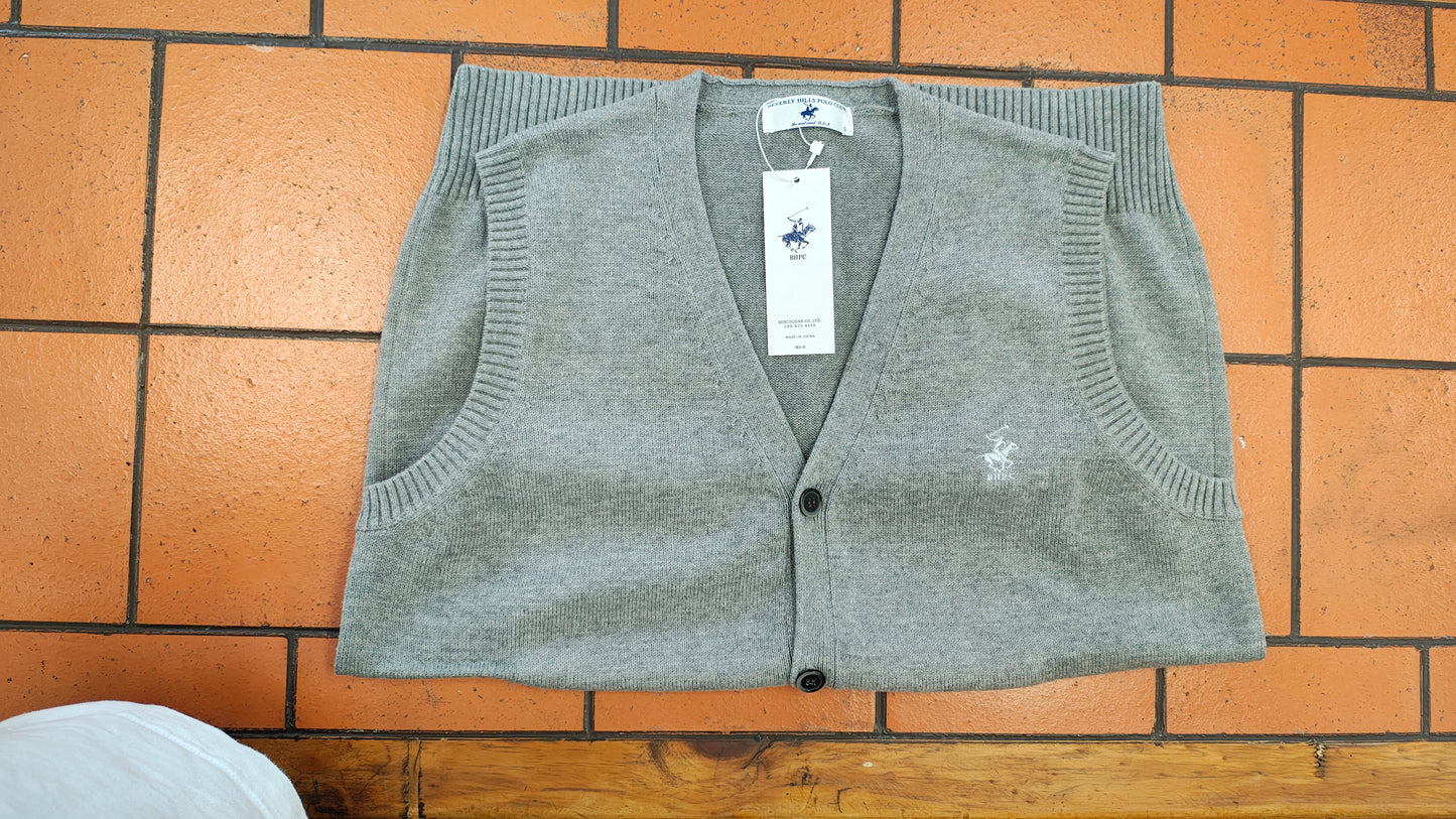 綿100％　前開きベスト　BHPC Polo Club　新品　KP-962　ビバリーヒルズポロクラブ
