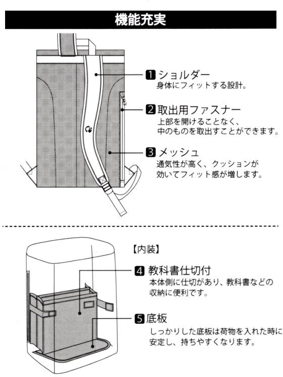 Barbie　デイパック　BB106　♯03（紺）