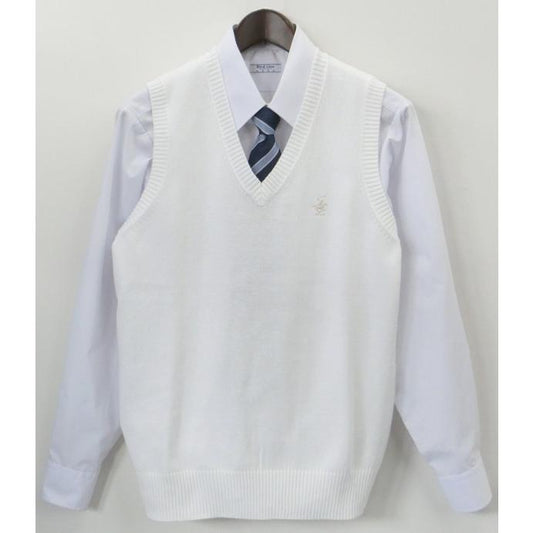 綿100％　ベスト　BHPC Polo Club　新品　KP-960 白