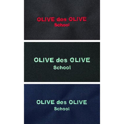 OLIVE des OLIVE School サイドファスナー付きロゴプリントデイパック　2K30032